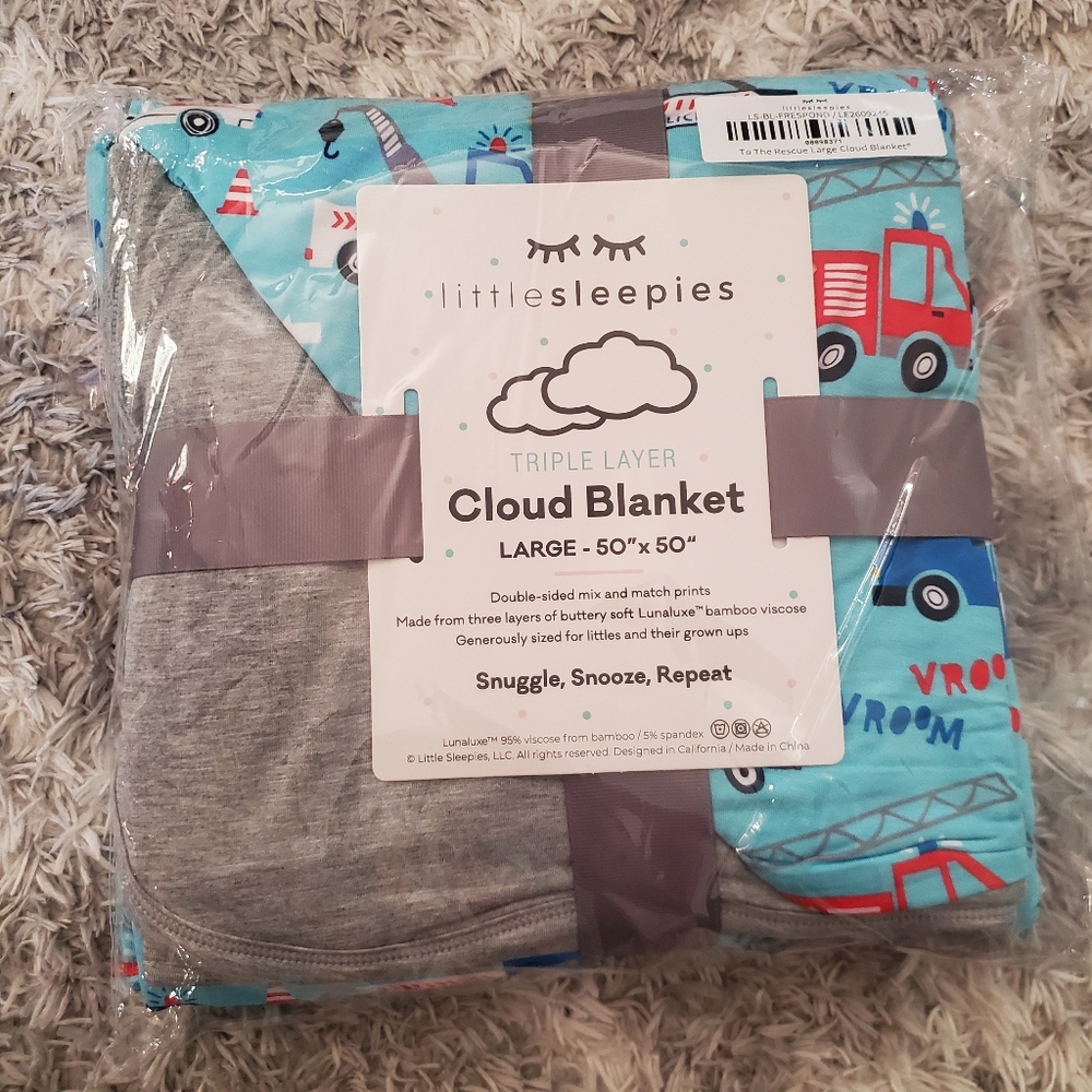 Little Sleepies To The Rescue Cloud Blanket